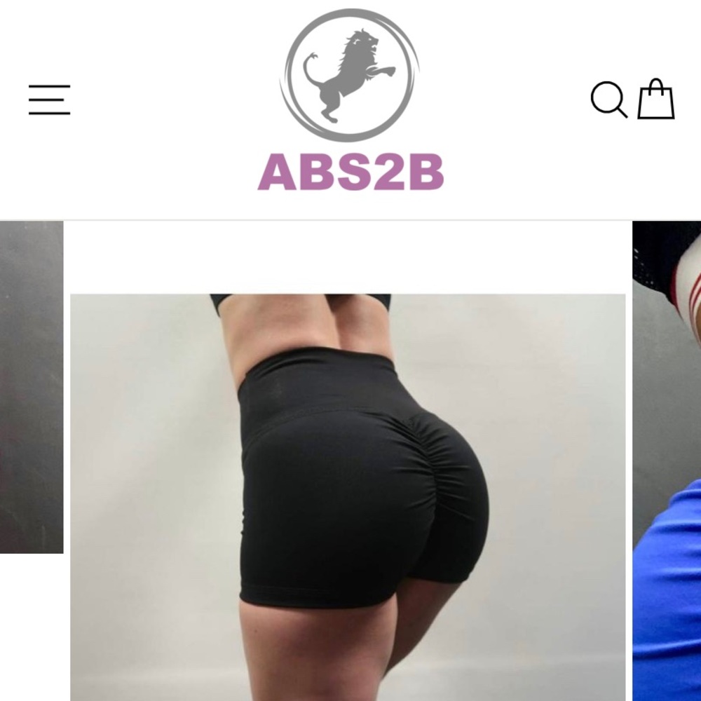 ABS2B high waisted full scrunch booty short